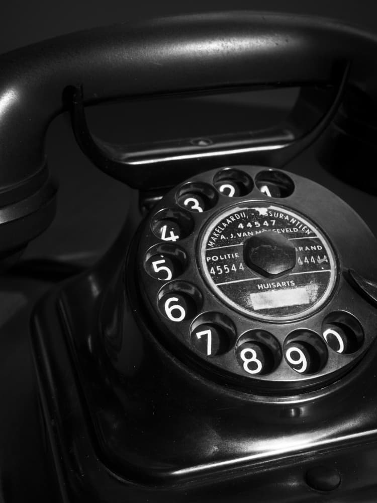 Vintage Rotary Phone by Christa Stroo — canvas wall art
