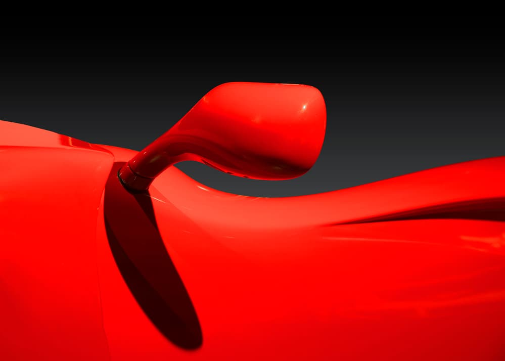 Sleek Red Supercar by Ibrahim Nabeel — canvas wall art