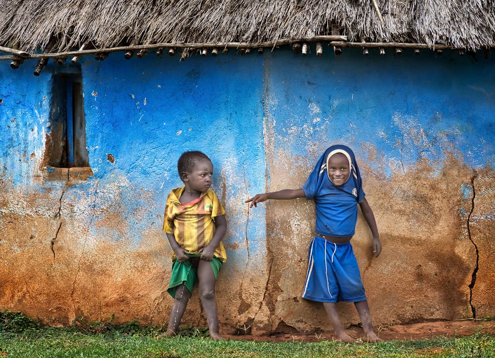 Smiling African Children by Juan Luis Duran — canvas wall art