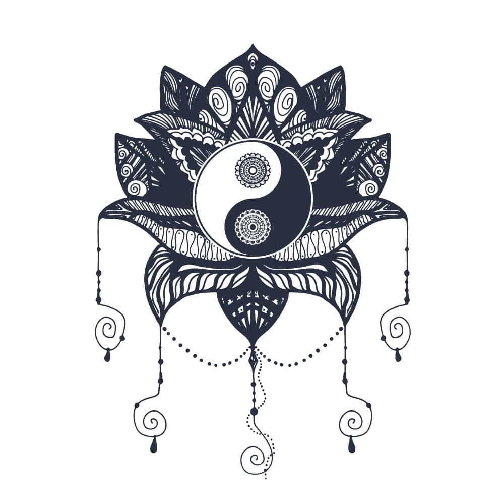 Spiritual Lotus Mandala by Marika Barsrsind — canvas wall art
