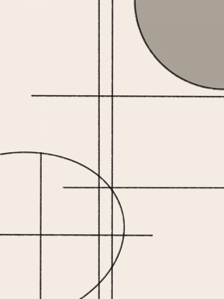 Modern Geometric Shapes by Little Dean — canvas wall art