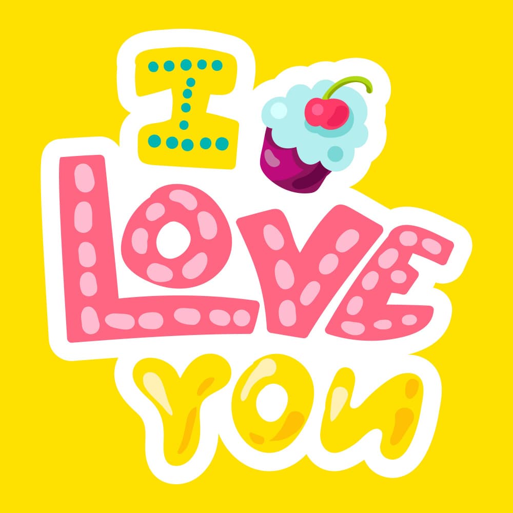 I Love You Cupcake by Marika Barsrsind — canvas wall art