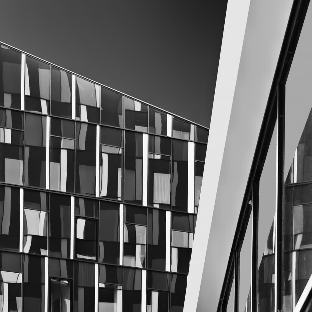 Modern Architectural Geometry by Luc Vangindertael (laGrange) — canvas wall art