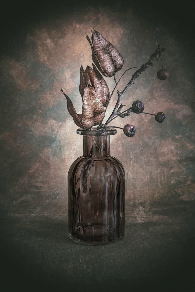 Rustic Botanical Still Life by Cicek Kiral — canvas wall art