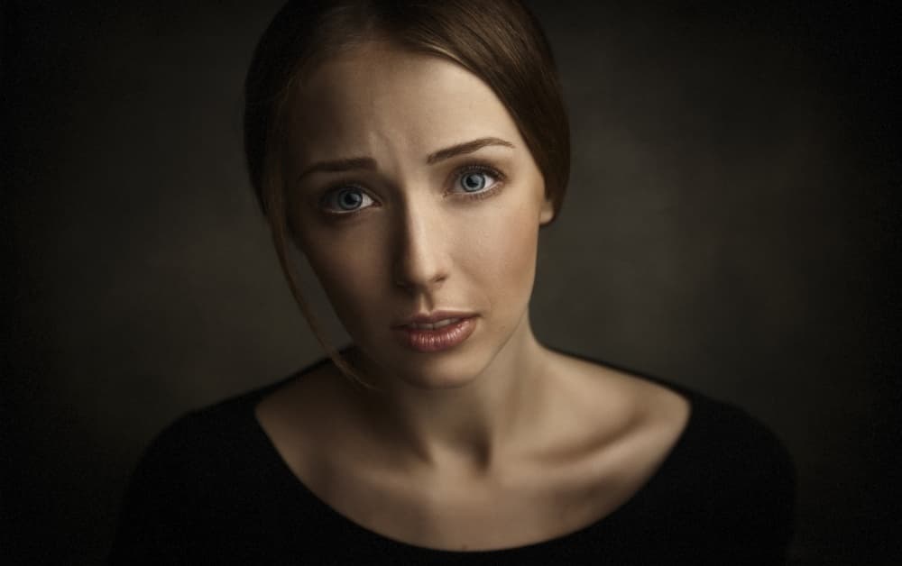 Pensive Young Woman by Konstantin Pilipchuk — canvas wall art