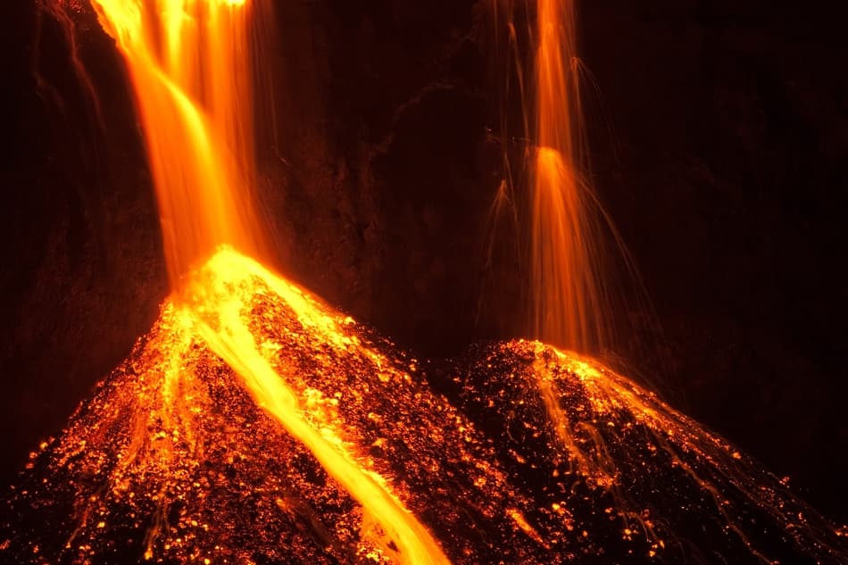 Volcanic Firefall by Bragi Ingibergsson - BRIN — canvas wall art