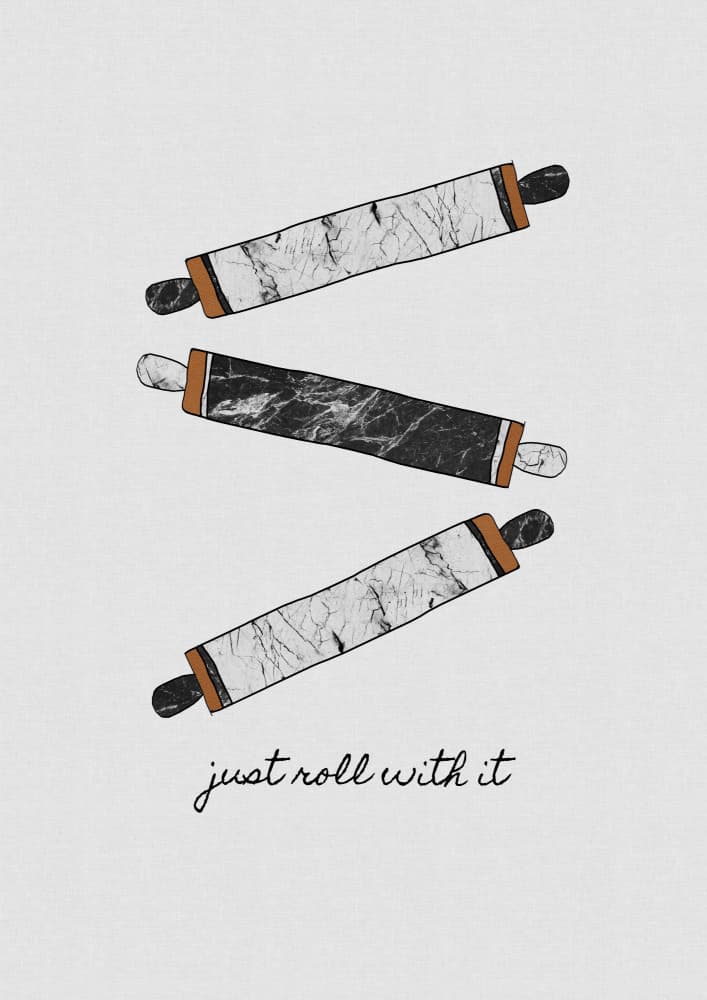 Just Roll With It by Orara Studio — canvas wall art