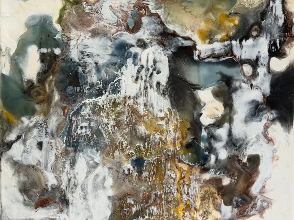 Moody Organic Flow by Ferdos Maleki — canvas wall art