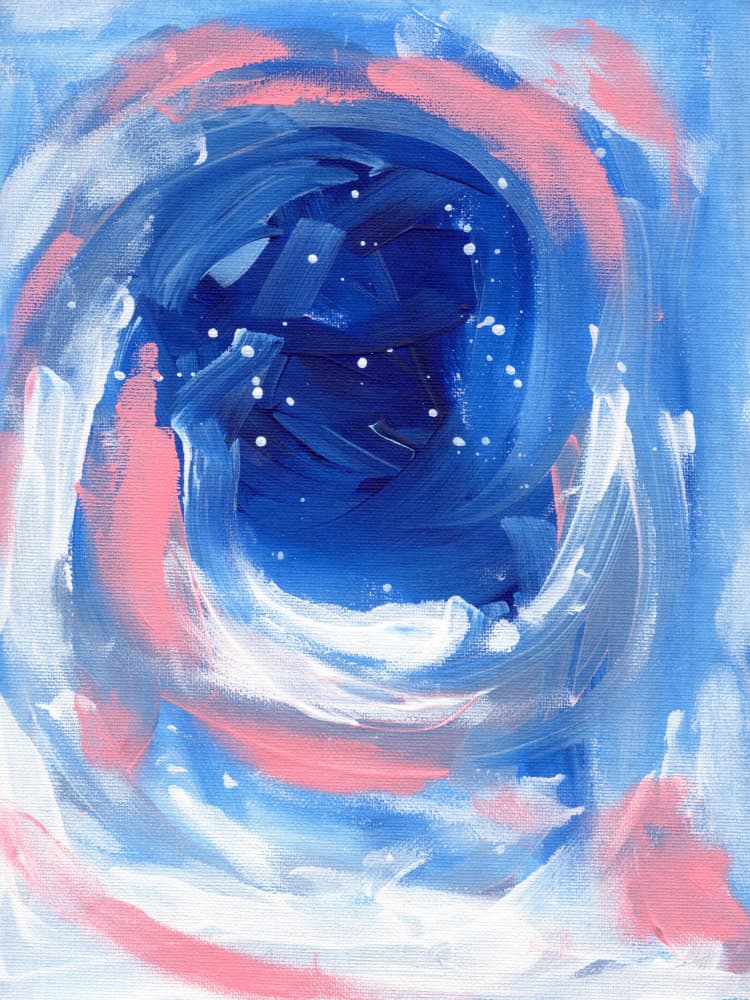 Ethereal Starry Swirl by Ejaaz Haniff — canvas wall art