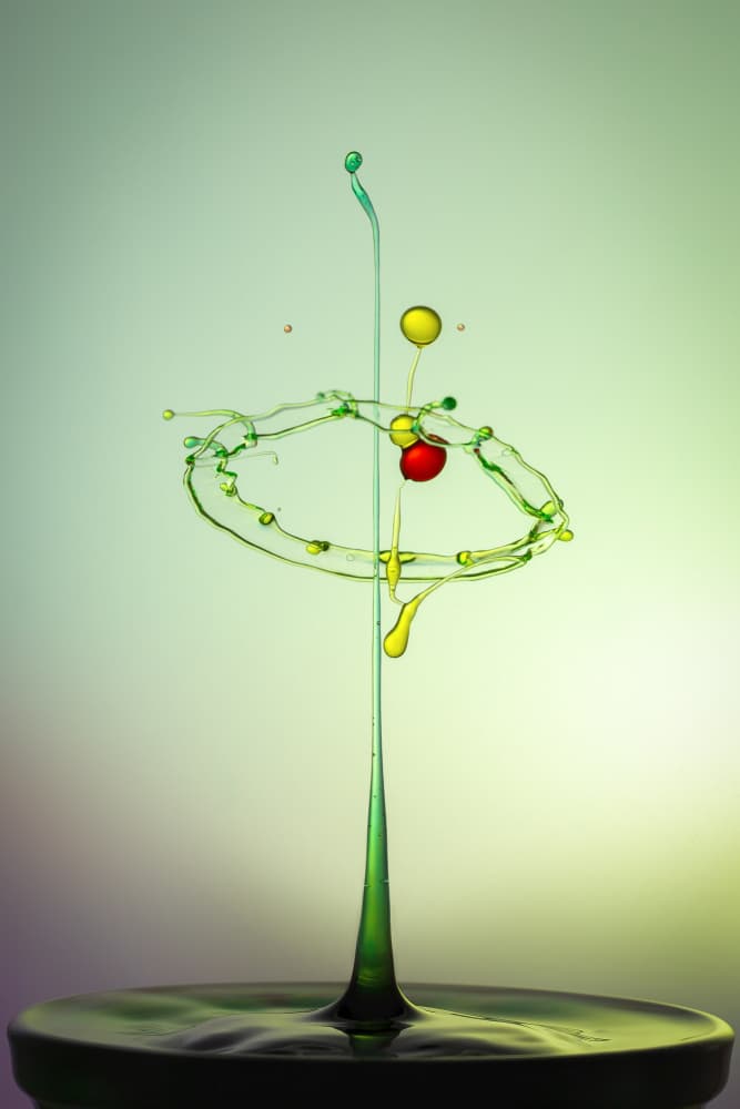 Vibrant Fluid Sculpture by António Carreira — canvas wall art