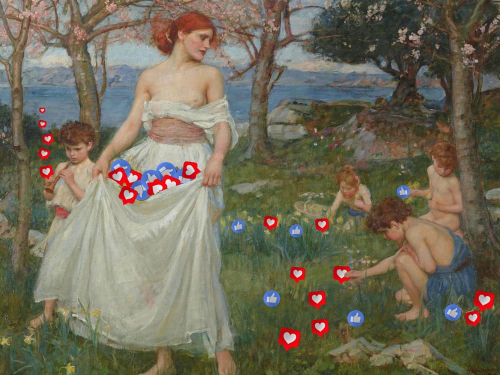 Collecting Likes by Dikhotomy — canvas wall art
