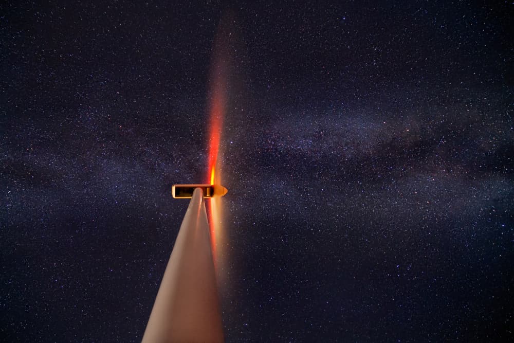 Milky Way Wind Turbine by Martin Kucera EFIAP AZSF — canvas wall art