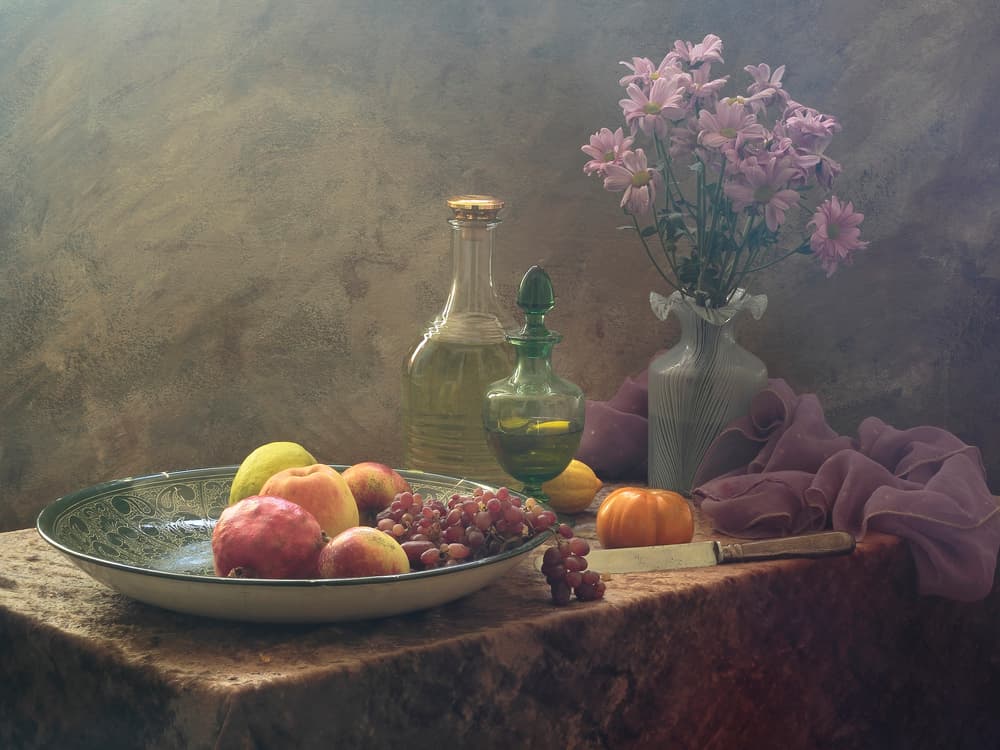 Autumn Fruit Still Life by UstinaGreen — canvas wall art
