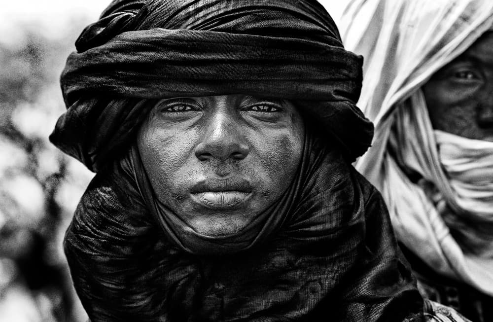 Saharan Man's Gaze by Joxe Inazio Kuesta Garmendia — canvas wall art