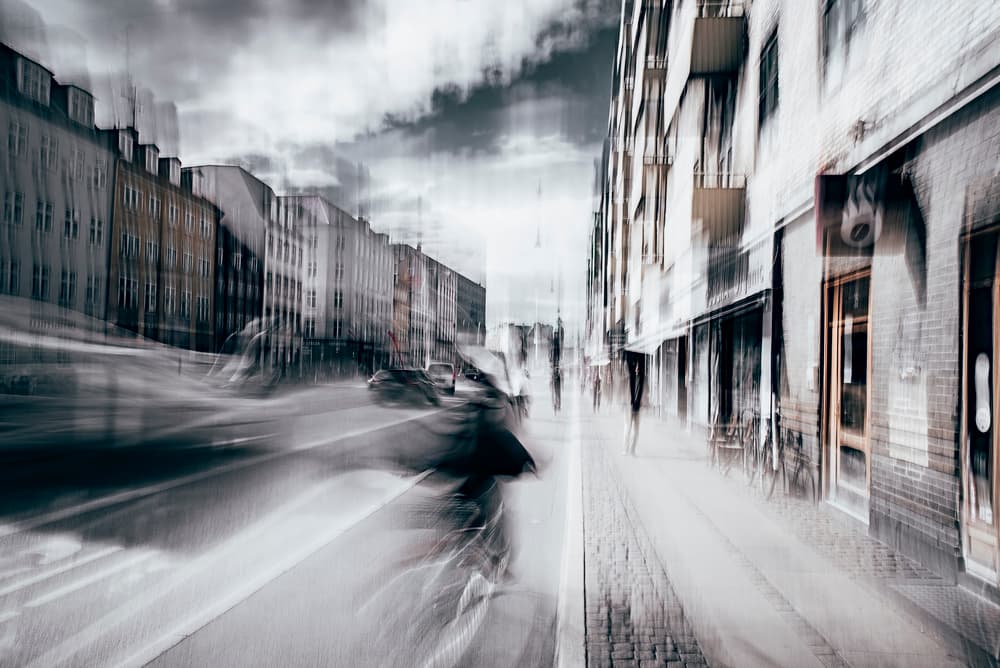 Blurred City Motion by Carmine Chiriacò — canvas wall art