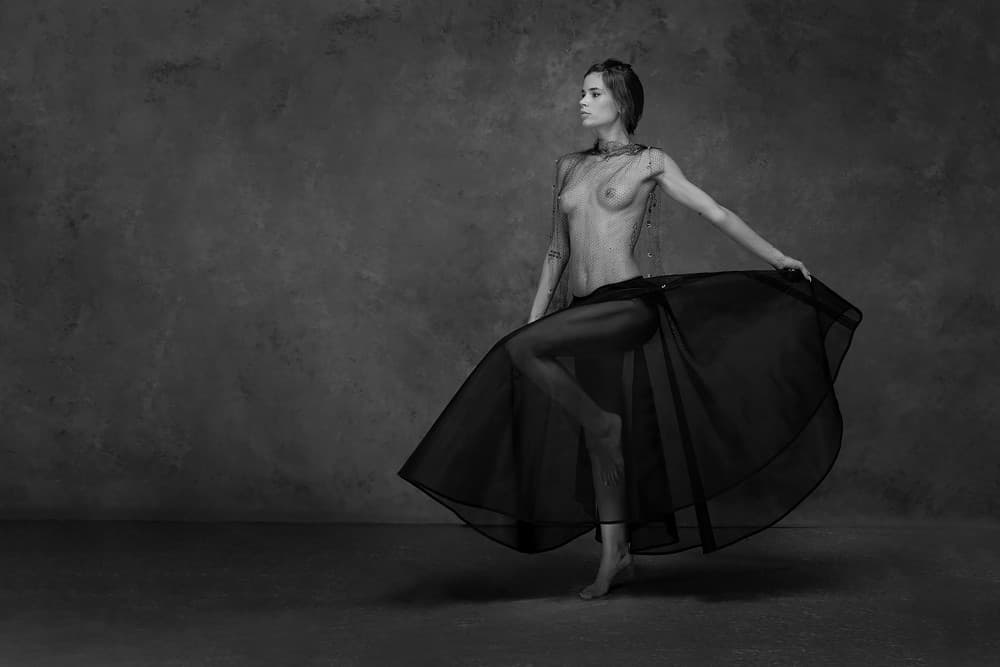 Elegant Nude Dancer by Joan Gil Raga — canvas wall art