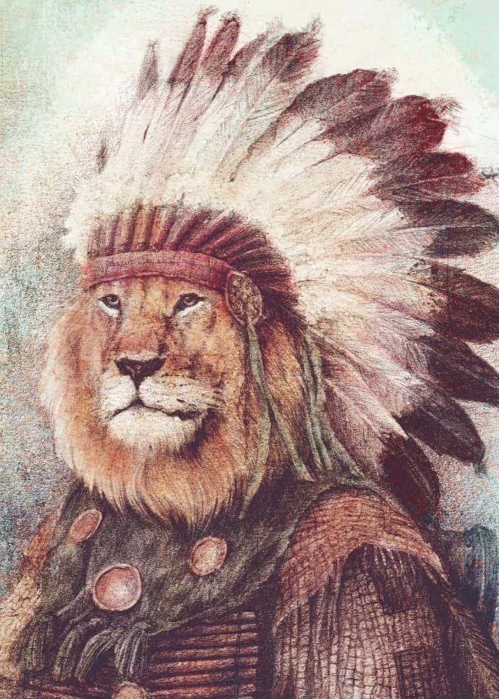 Majestic Lion by Mike Koubou — canvas wall art