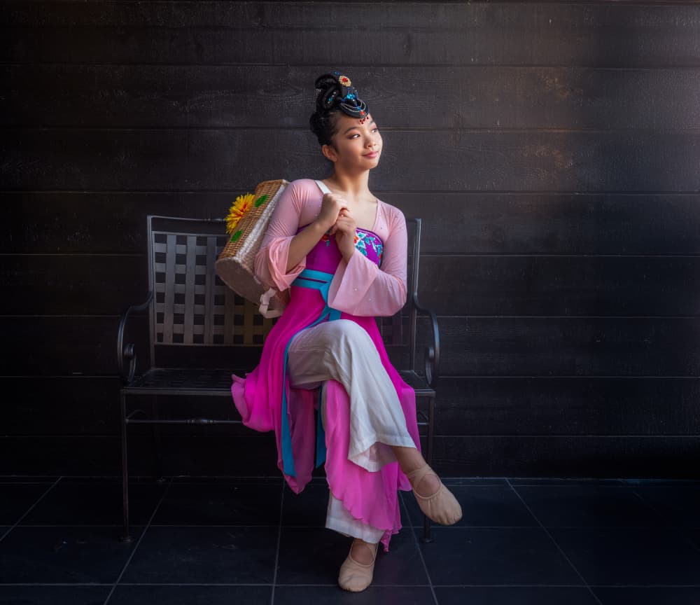 Graceful Chinese Dancer by Ken Liang — canvas wall art