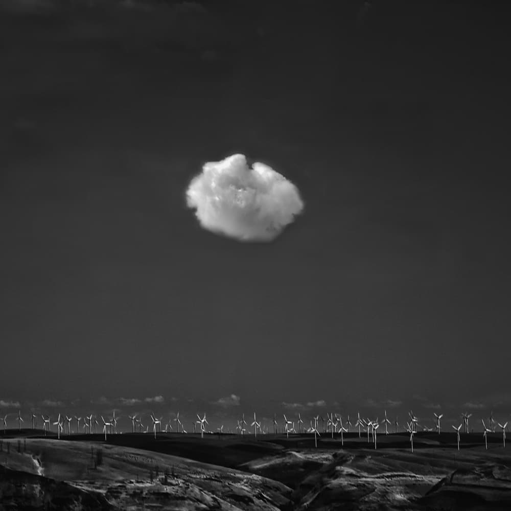 Cloud Over Wind Farm by Yvette Depaepe — canvas wall art