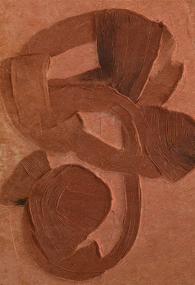 Flowing Earthy Shapes by Alma — canvas wall art