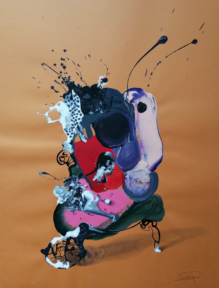 Vibrant Fluid Forms by Stefano Mazzolini — canvas wall art