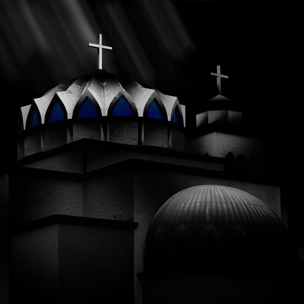 Blue Church Dome by konglingming — canvas wall art