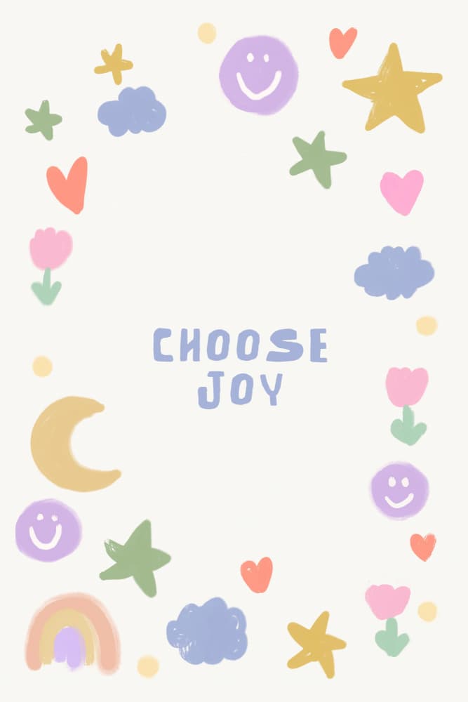 Choose Joy Whimsical Elements by Treechild — canvas wall art
