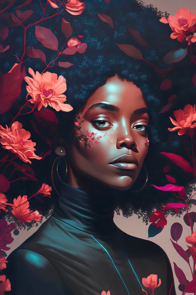 Floral Majesty by Treechild — canvas wall art