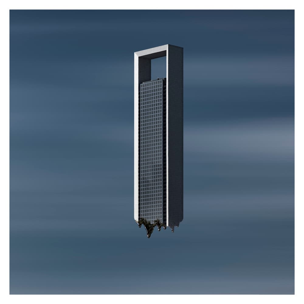 Surreal Melting Skyscraper by Xavier A — canvas wall art