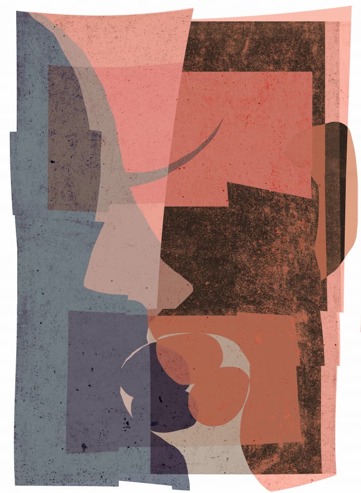 Fragmented Hues by Treechild — canvas wall art