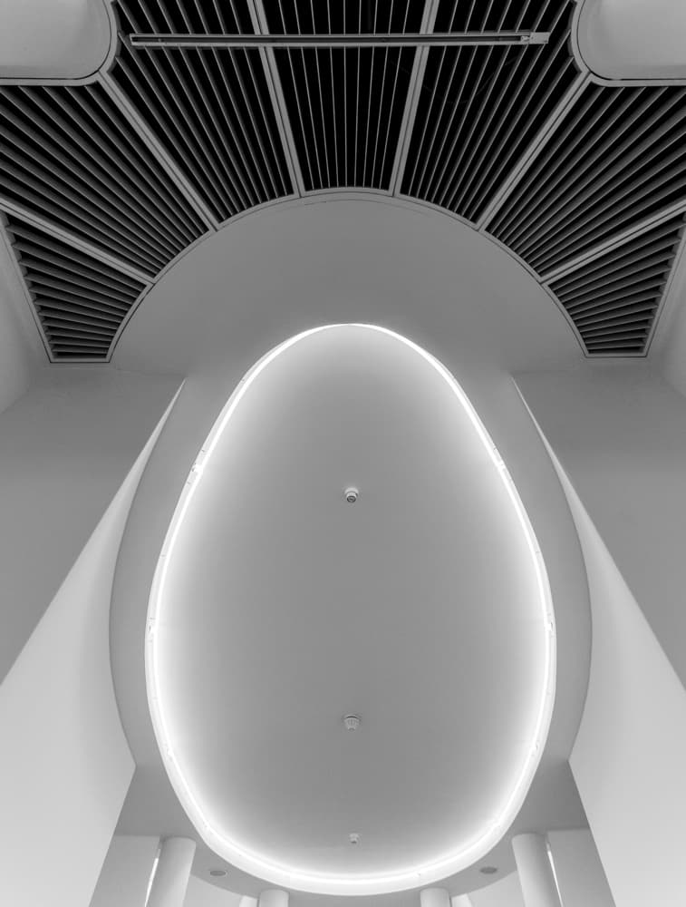 Sleek Architectural Ceiling by Rolf Endermann — canvas wall art