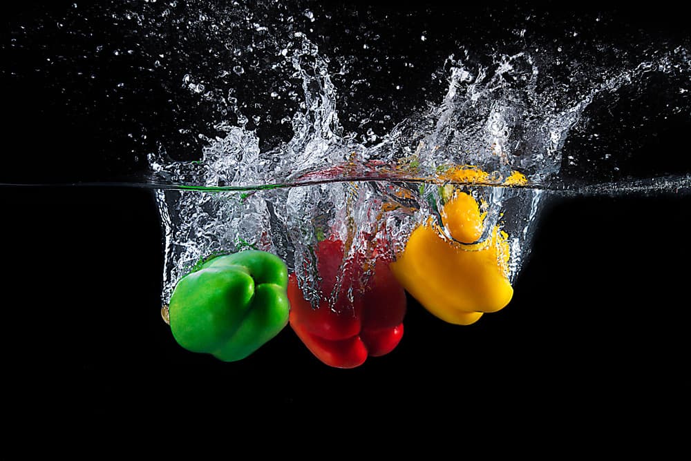 Vibrant Pepper Splash by Mogyorosi Stefan — canvas wall art