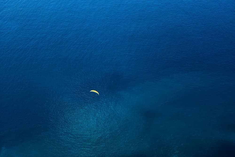 Vast Blue Paragliding by Rui Caria — canvas wall art
