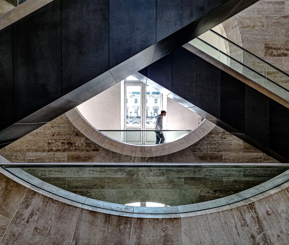 Geometric Interior Walk by Stephane Navailles — canvas wall art