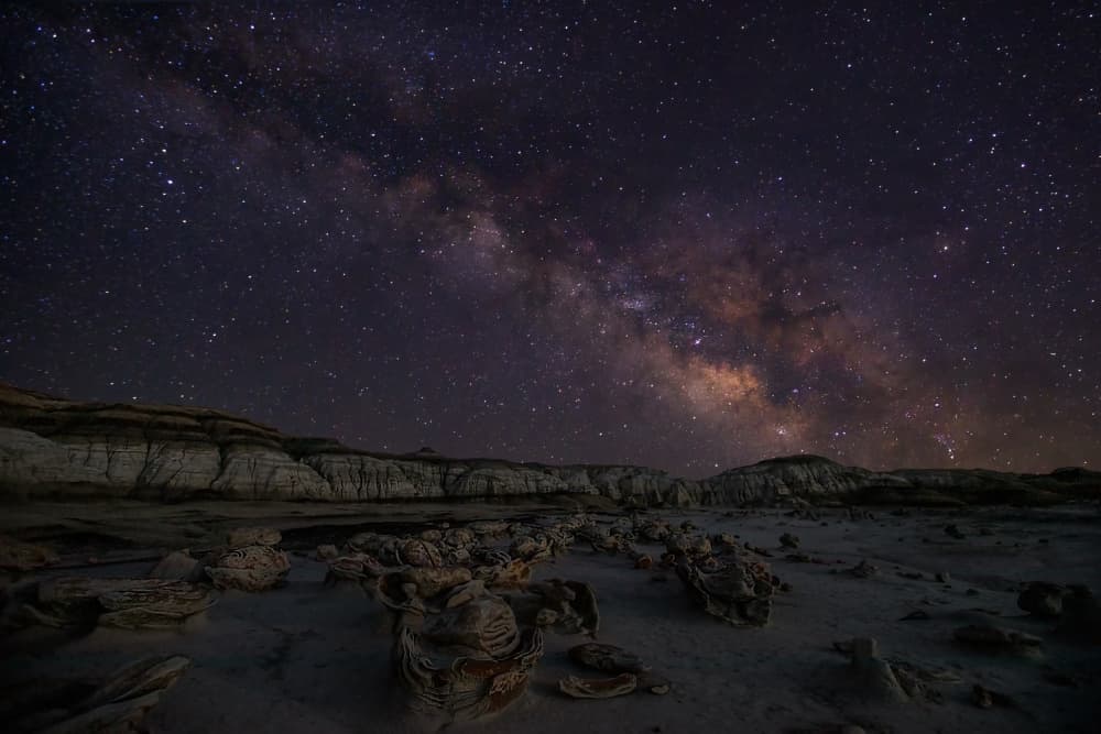 Milky Way Desert Night by Jenny Qiu — canvas wall art