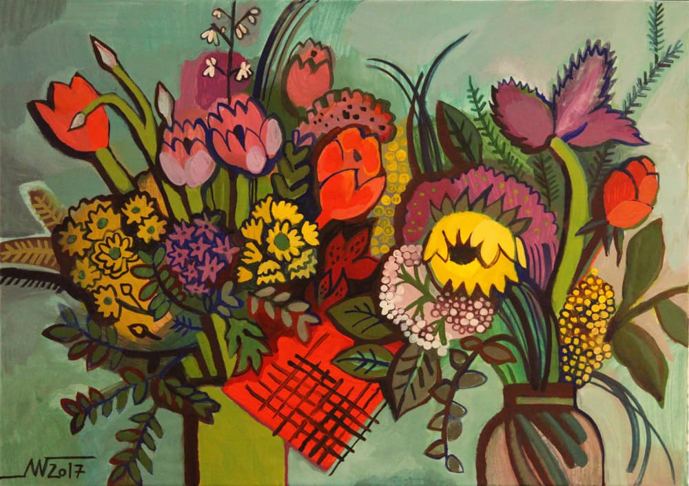 Vibrant Floral Arrangements by Marina Gorkaeva — canvas wall art