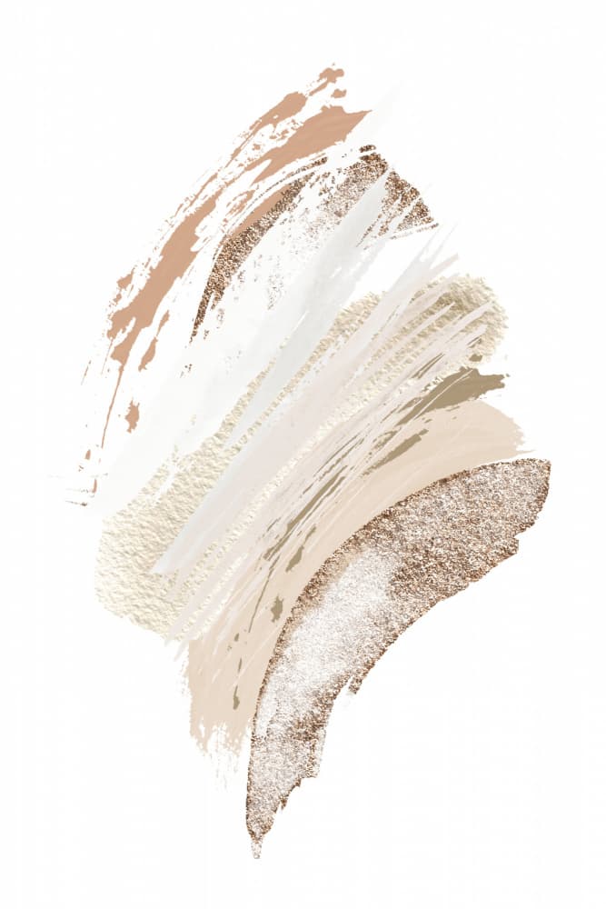 Warm Neutral Brushstrokes by Sally Ann Moss — canvas wall art