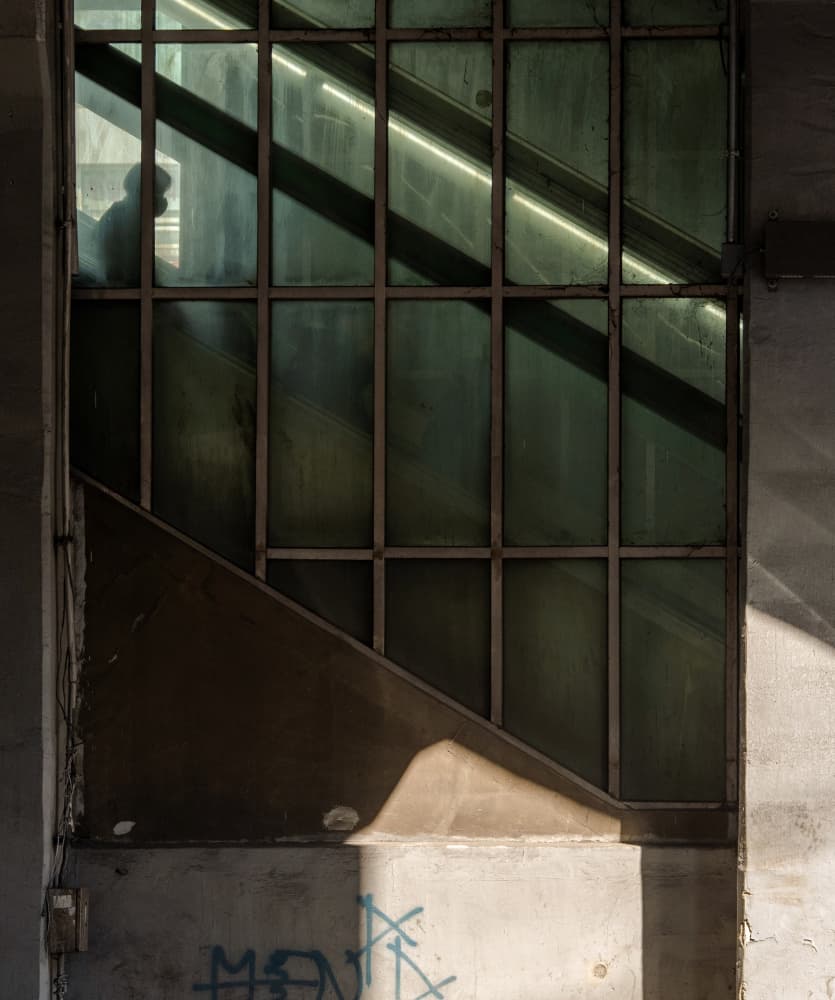 Urban Shadow Ascent by HAN dong hee — canvas wall art