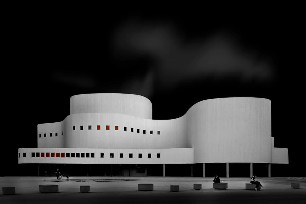 Stark Modern Curves by Wilma Wijers Smeets — canvas wall art