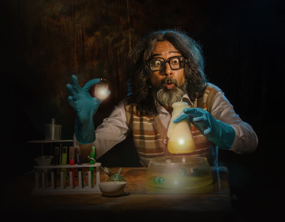 Mad Scientist Discovery by PARTHA BHATTACHARYYA — canvas wall art