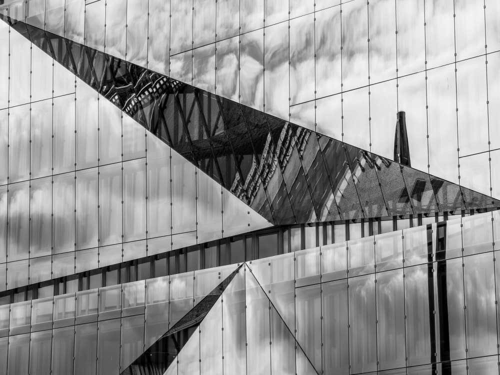 Reflective Urban Geometry by Ed Esposito — canvas wall art