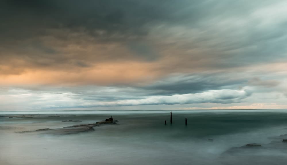 Misty Sea Horizon by Yuri Shepelev — canvas wall art