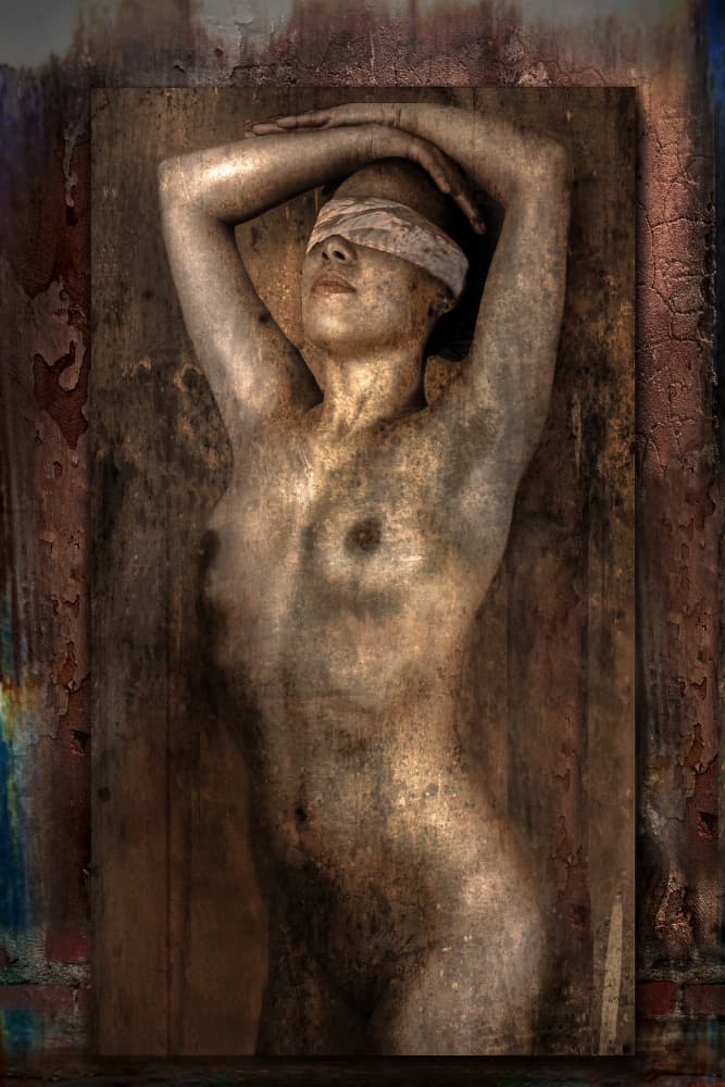 Mysterious Blindfolded Figure by Jan Donckers — canvas wall art