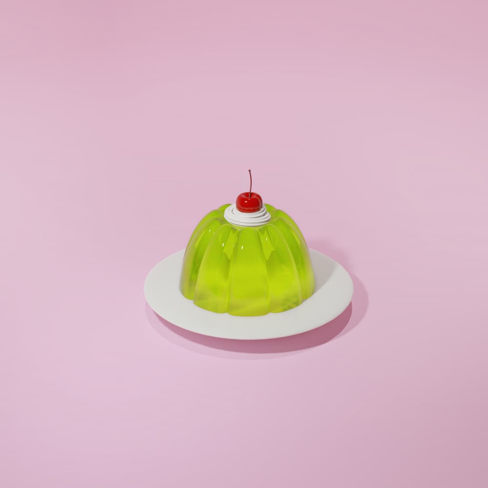 Vibrant Green Dessert by Julia Ramiro — canvas wall art