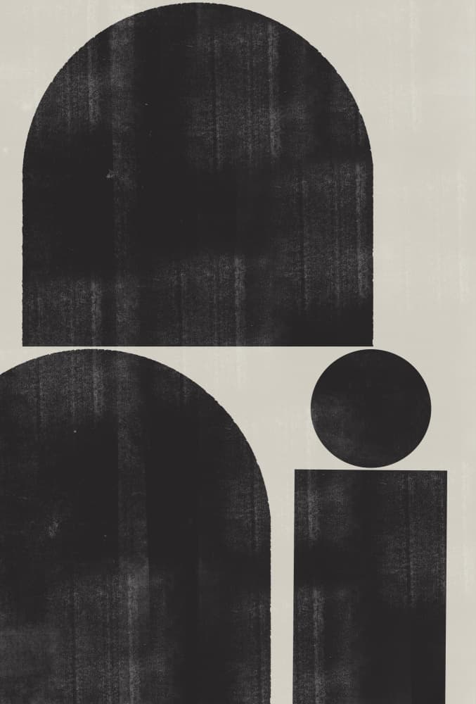 Geometric Silence by THE MIUUS STUDIO — canvas wall art