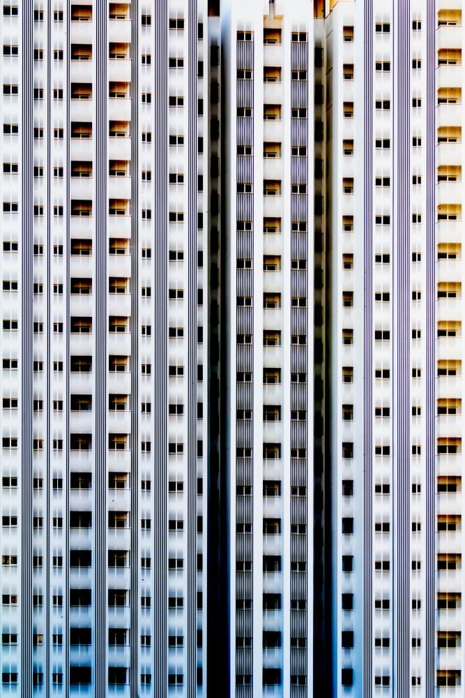 Vertical City Patterns by Hamid Mohammad Hossein Zadeh Hashemi — canvas wall art