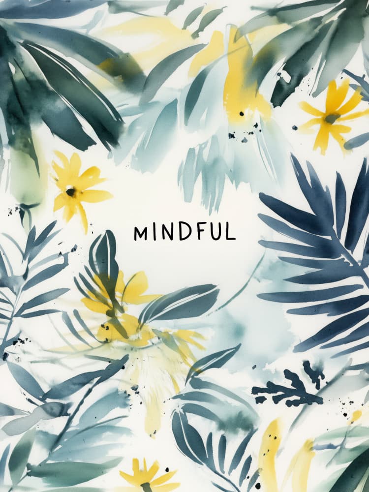 Mindful Blossoms by Treechild — canvas wall art