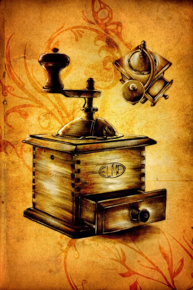 Vintage Coffee Grinder by Rafal Kulik — canvas wall art