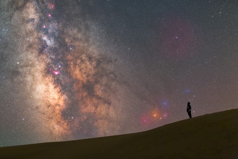 Starry Desert Night by Tengyu Cai — canvas wall art