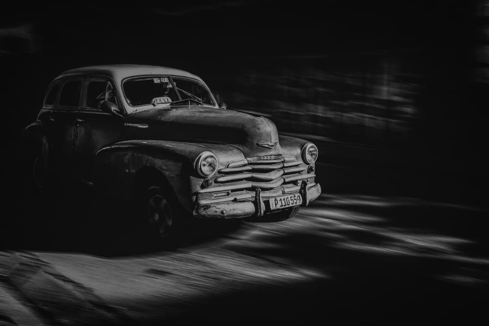 Dark Classic Drive by Koji Morishige — canvas wall art